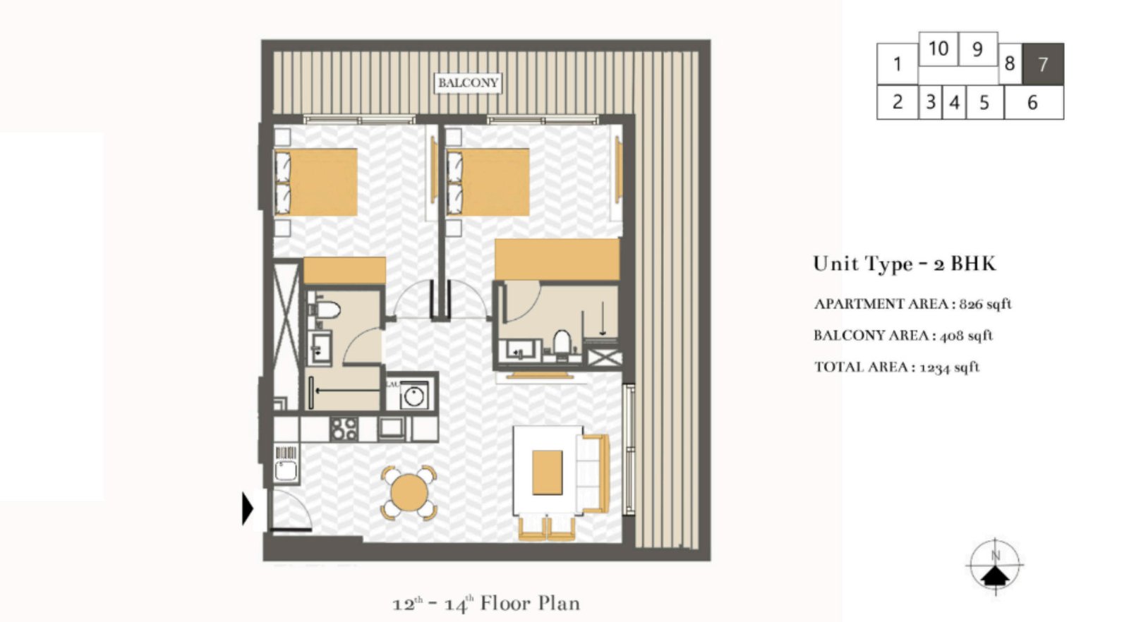 2 BHK Unit 6