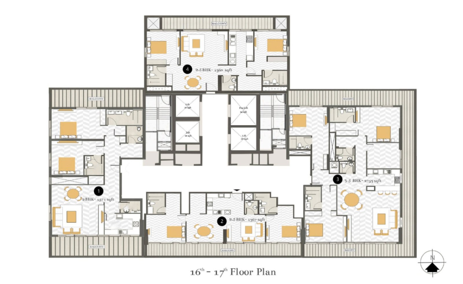 Penthouse 2 BHK Unit 1
