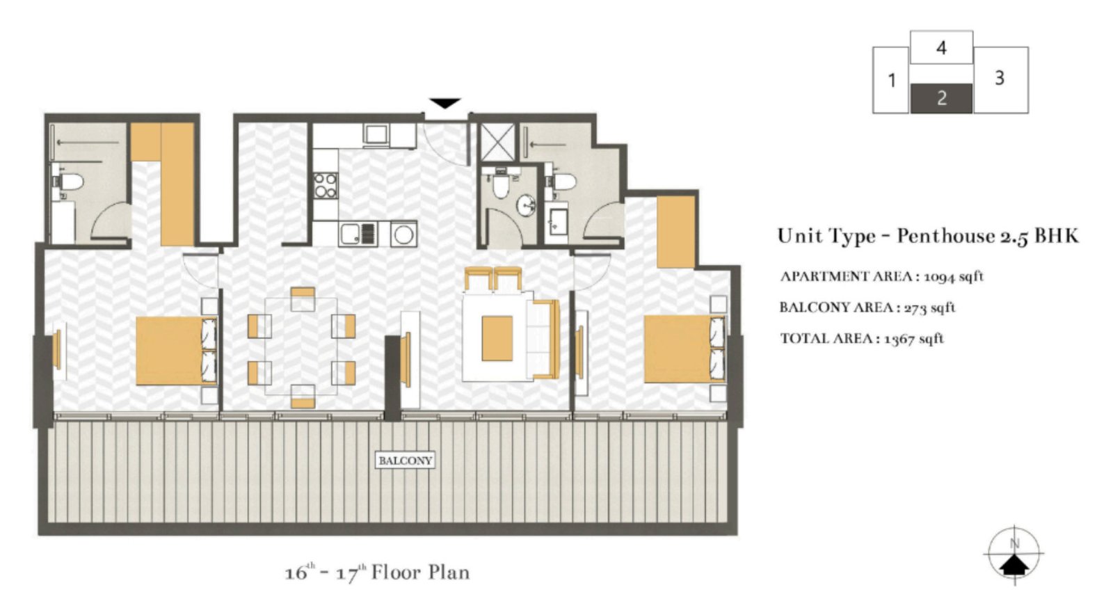 Penthouse 3.5 BHK Unit 3