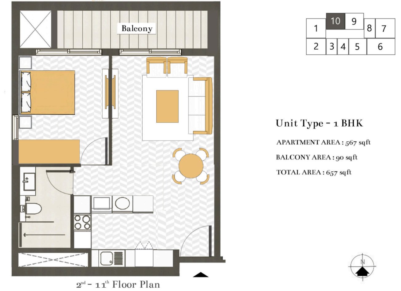 1.5 BHK Unit 2
