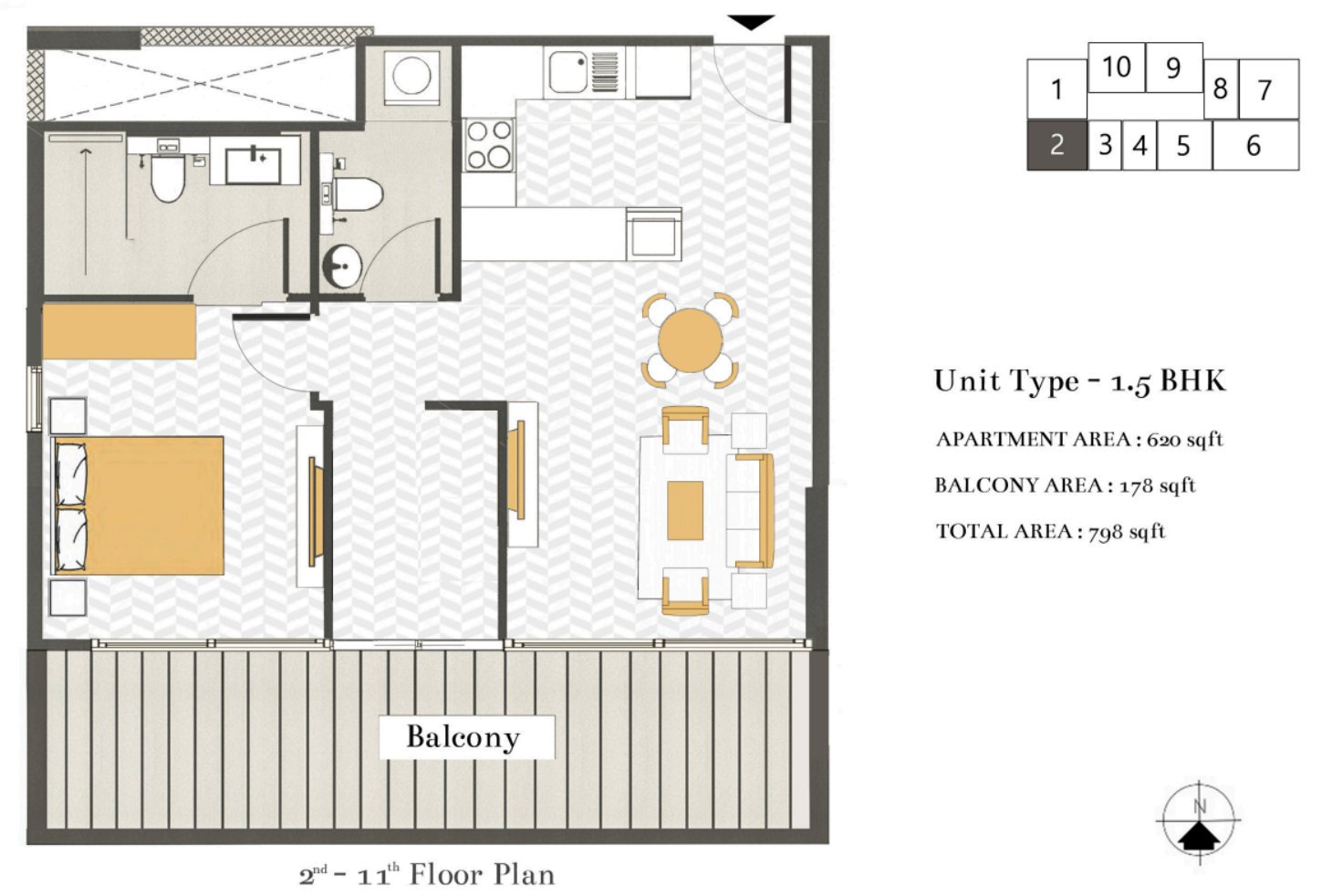 2 BHK Unit 6
