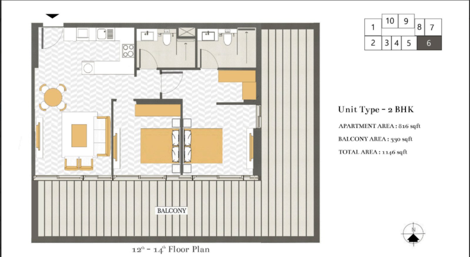 16th - 17th Floor (Penthouses) Overview