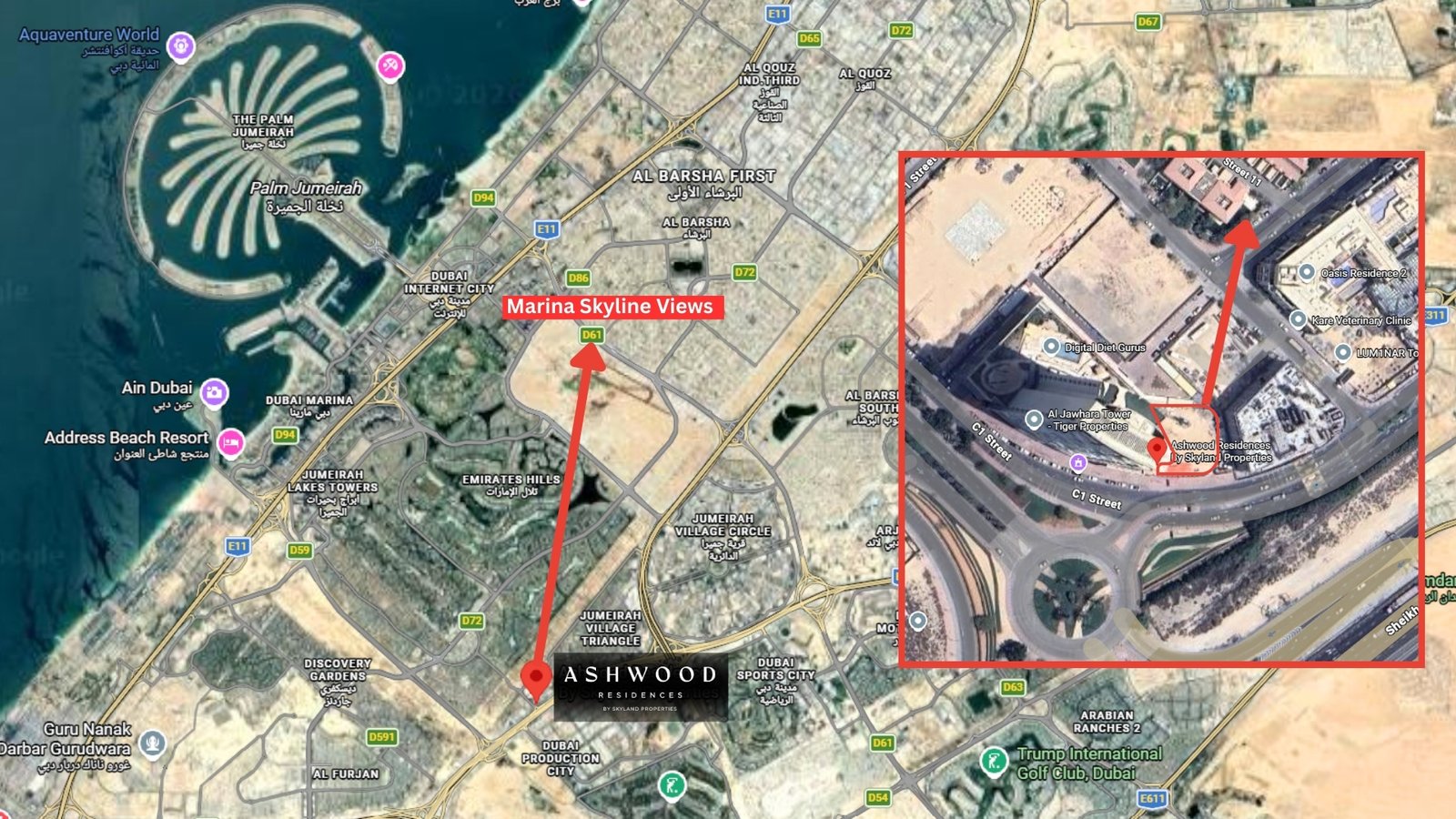 Ashwood Location Map